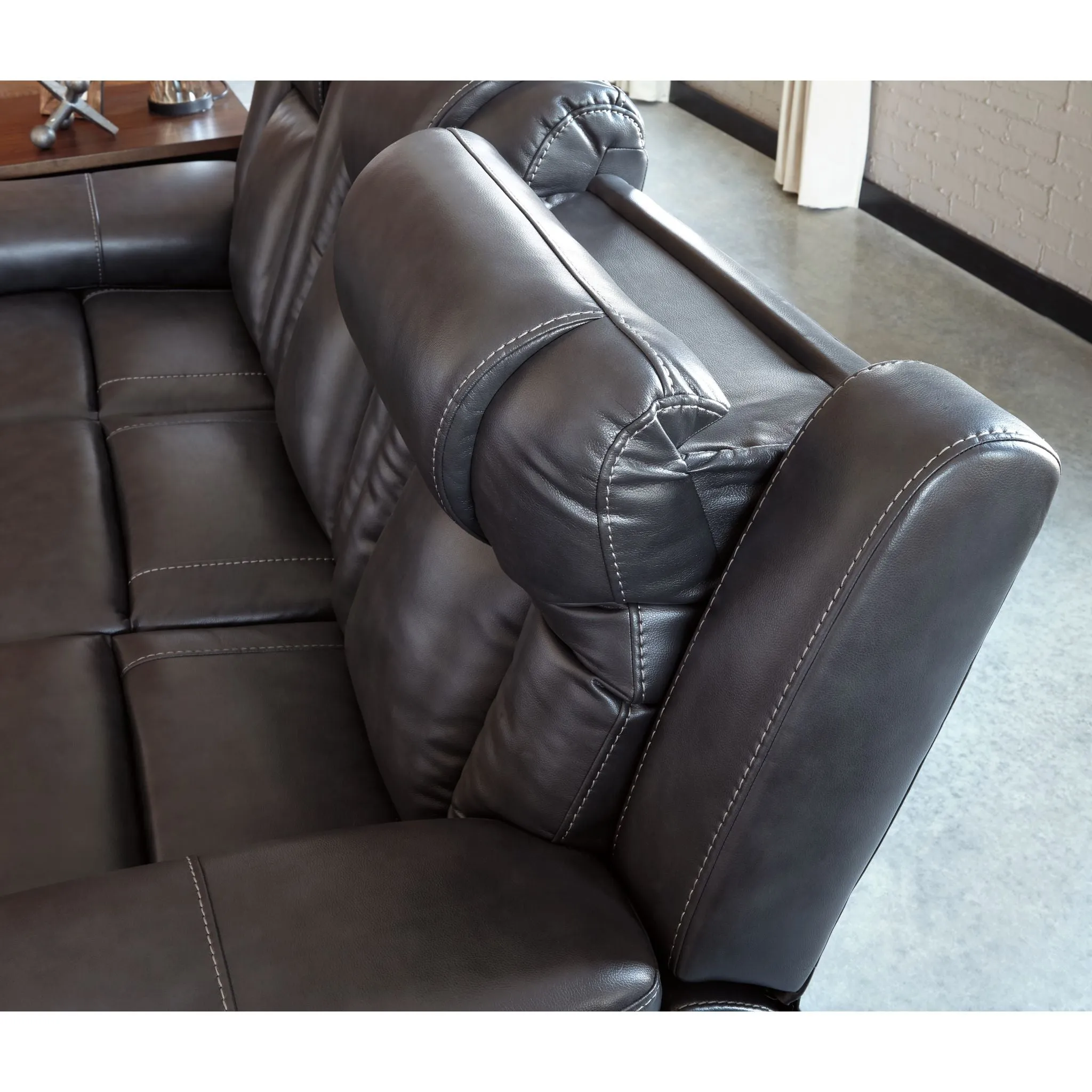 Garristown- EXCLUSIVE Power Reclining Sofa with Adjustable Headrest