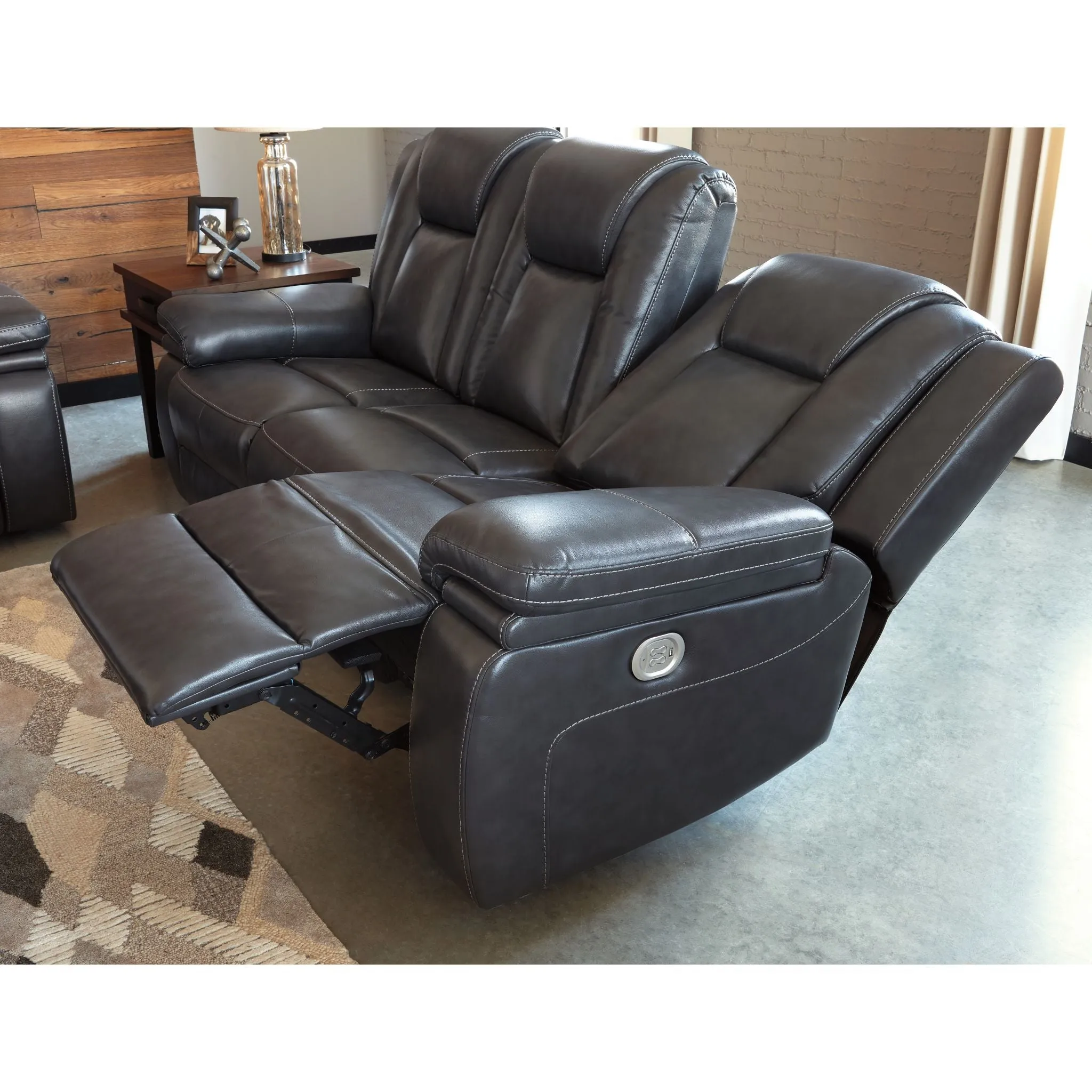 Garristown- EXCLUSIVE Power Reclining Sofa with Adjustable Headrest