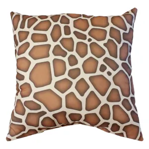 Giraffe Print Decorative Pillow, Made in the USA, More Colors