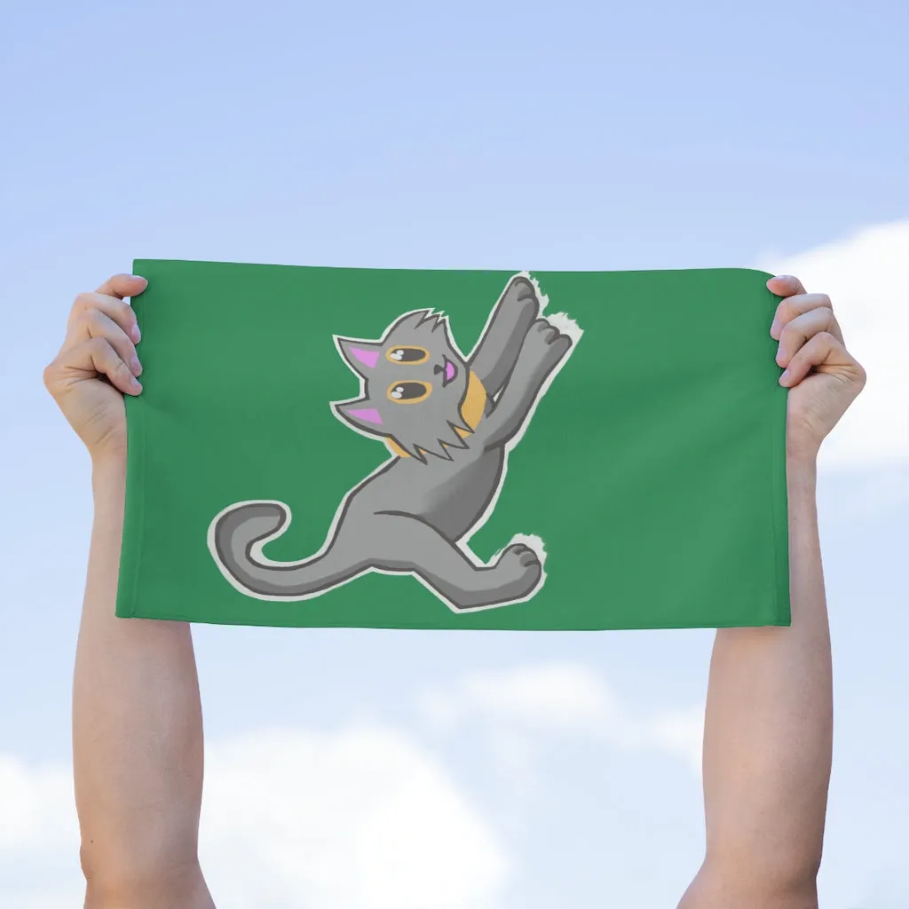 Grey Kitty Rally Towel, 11x18