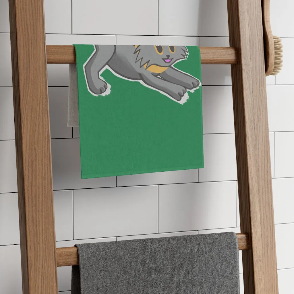 Grey Kitty Rally Towel, 11x18