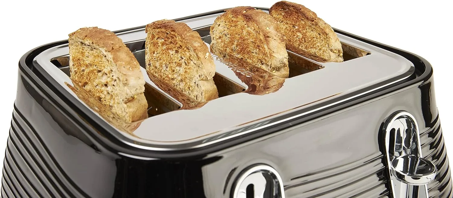 Haden Devon 4 Slice Toaster Black