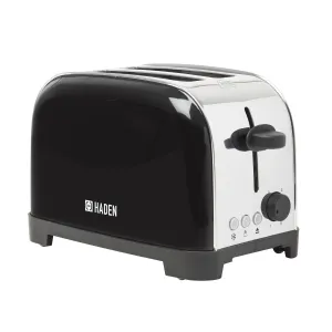 Haden Iver Black 2 Slice Toaster