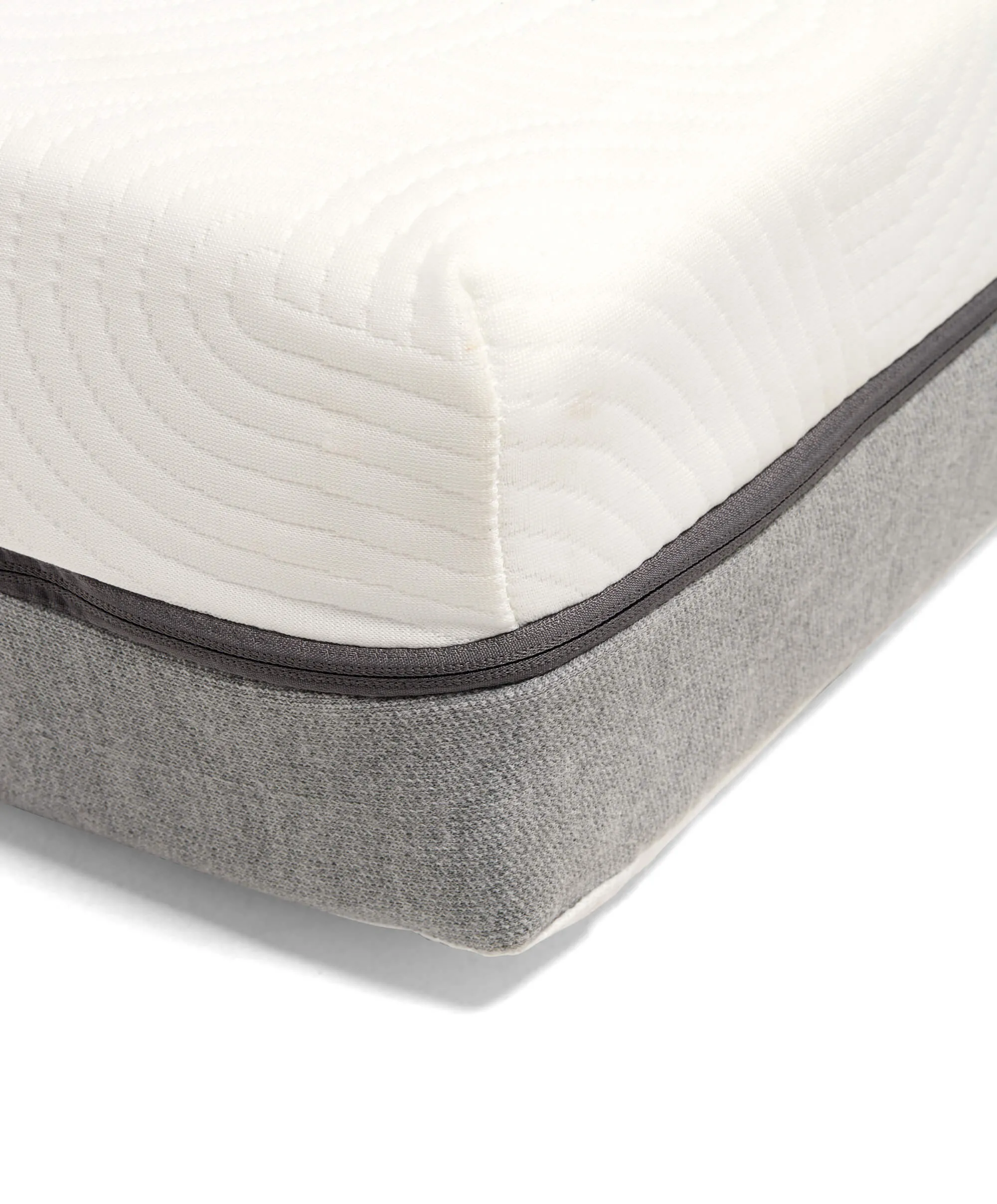 Harwell Single Bed & Premium Single Mattress Bundle - White/Natural