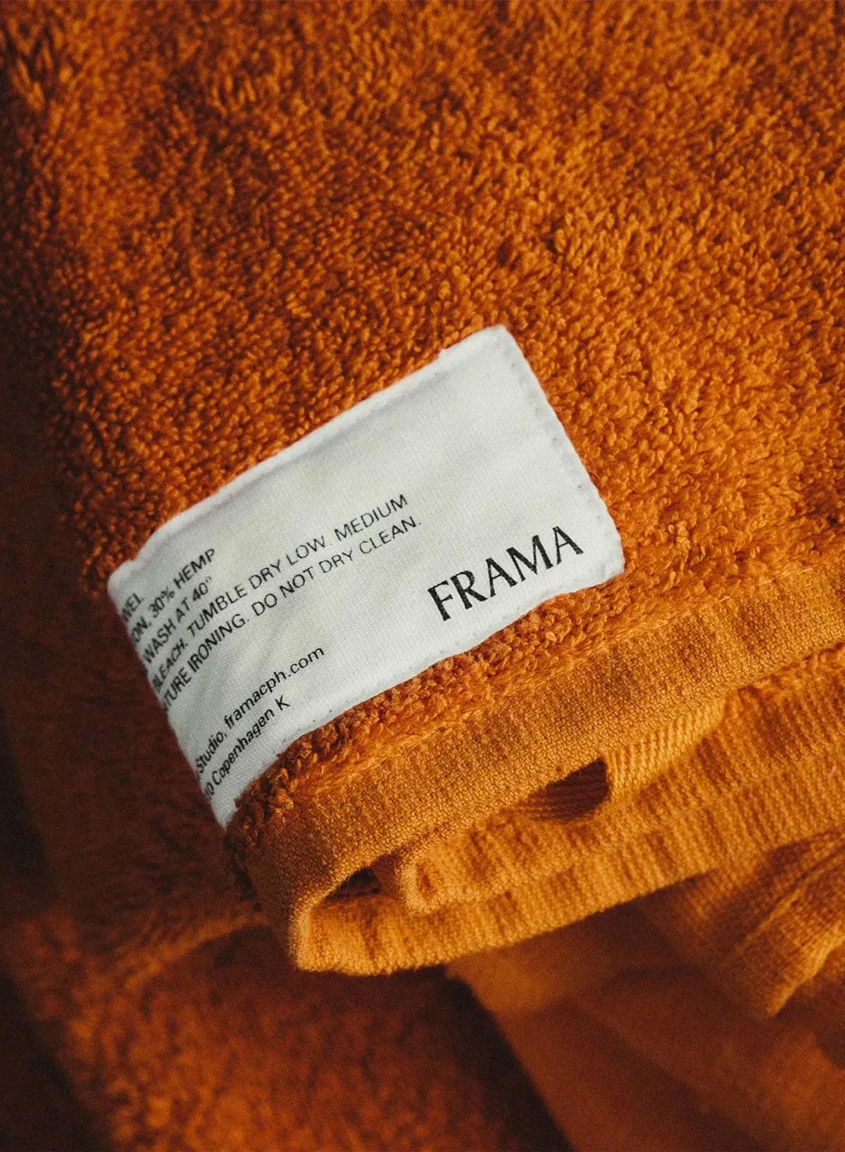 Heavy Towel, Burnt Orange, Bath Towel - Frama