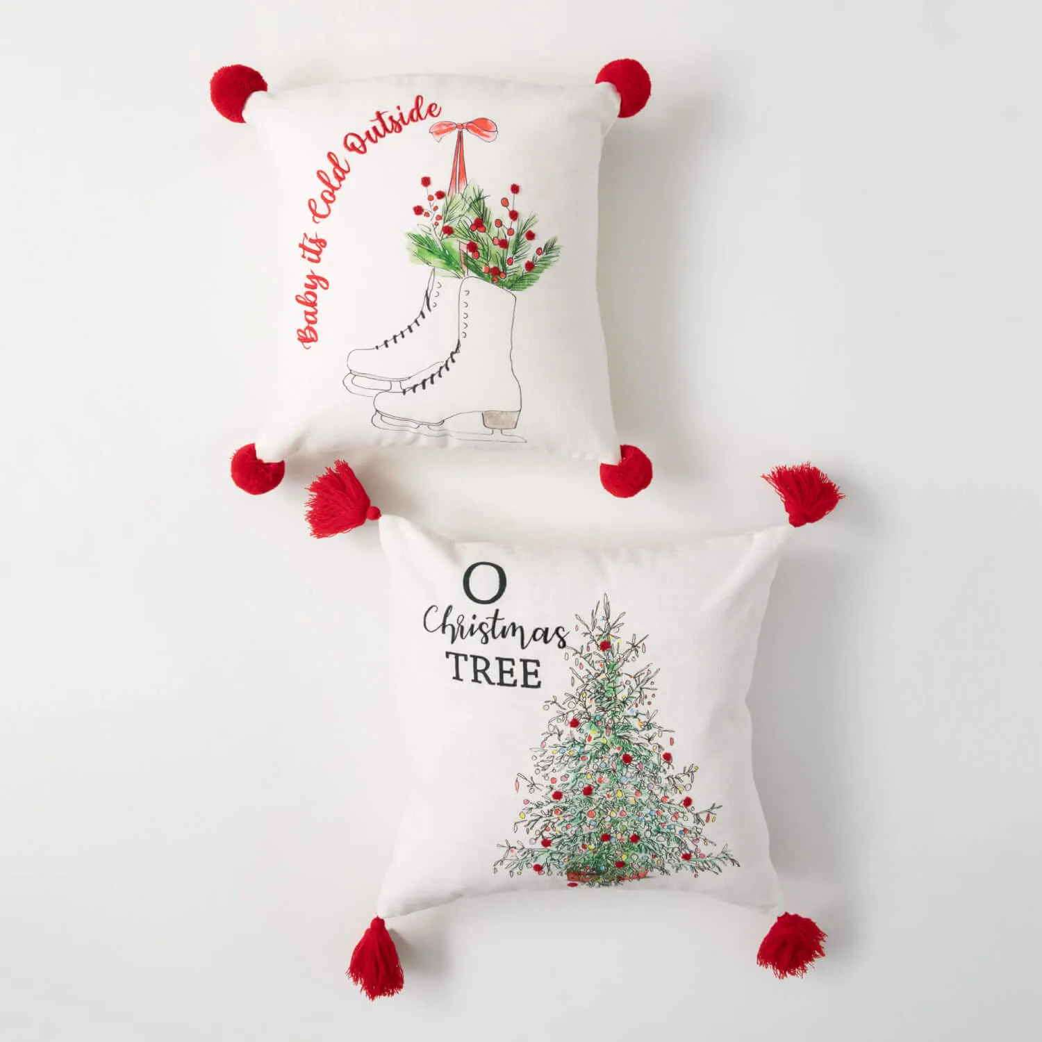 Holiday Graphic Pillow Set 2