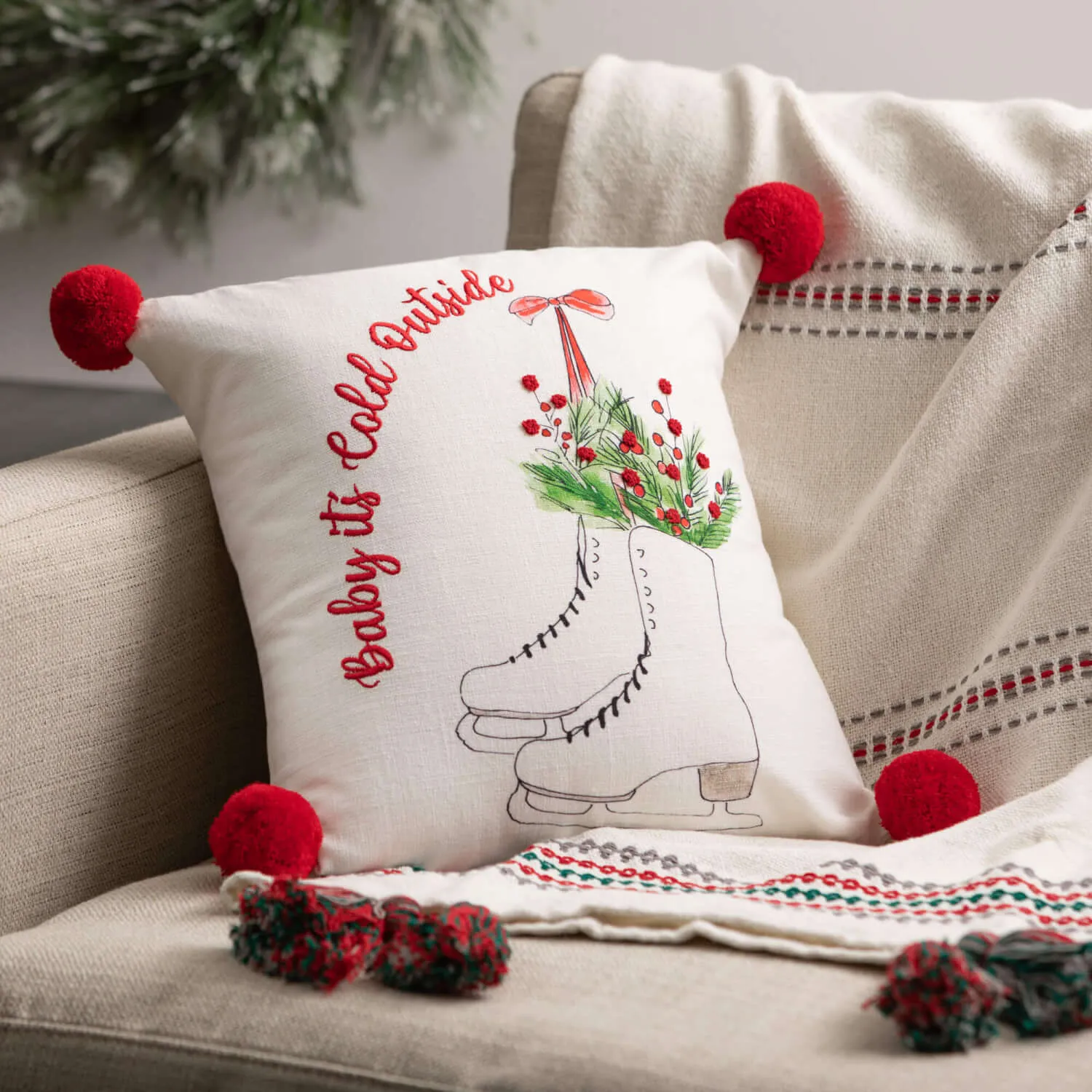 Holiday Graphic Pillow Set 2