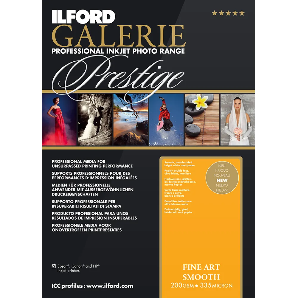 Ilford Galerie - Prestige Fine Art Smooth 4x6, 50 sheets