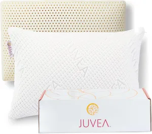 JUVEA Essential Low-Profile Talalay Latex Pillow with Organic Cotton Cover: Breathable, Durable & Oeko-TEX/FSC Certified