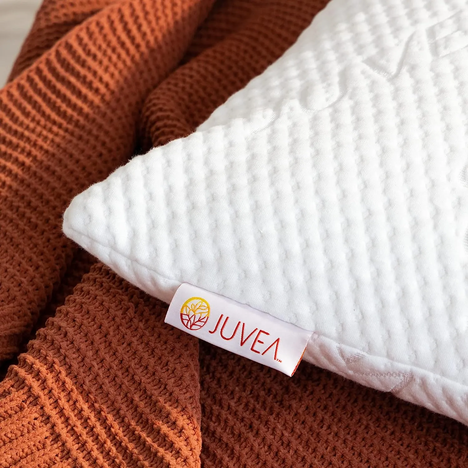 JUVEA Essential Low-Profile Talalay Latex Pillow with Organic Cotton Cover: Breathable, Durable & Oeko-TEX/FSC Certified