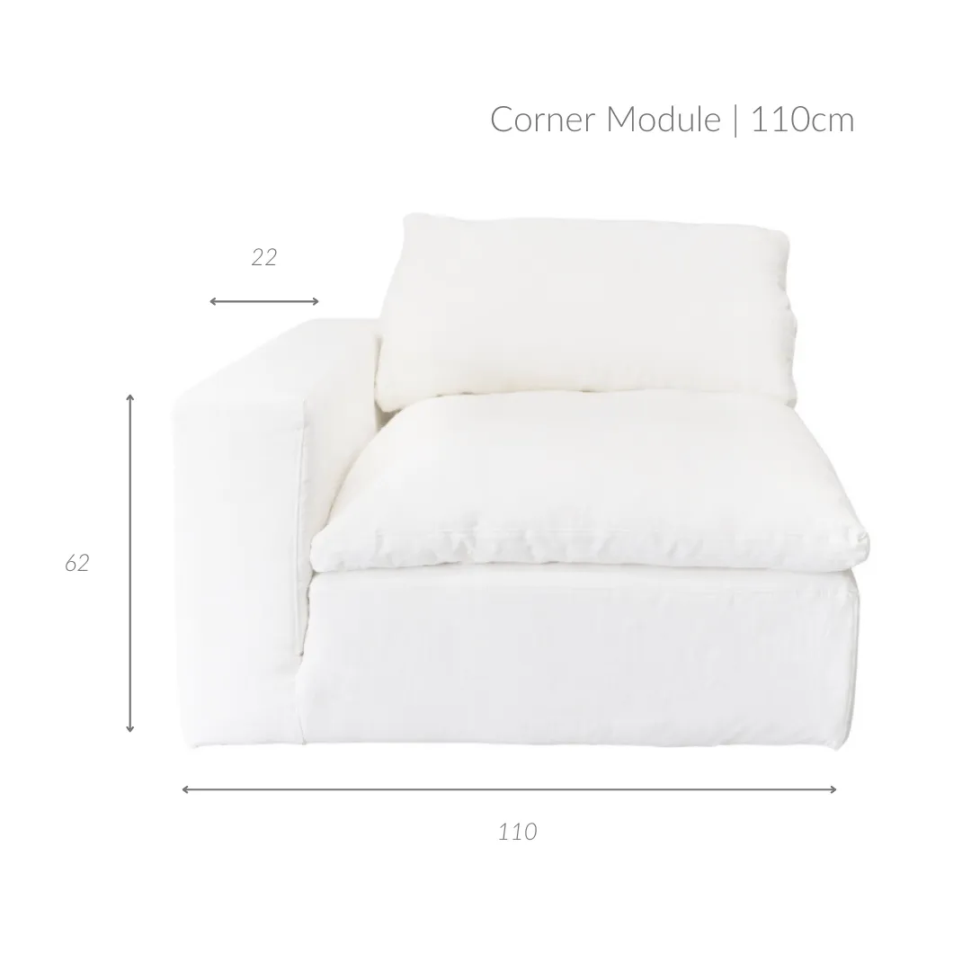 Laguna Linen Corner Module | 110cm