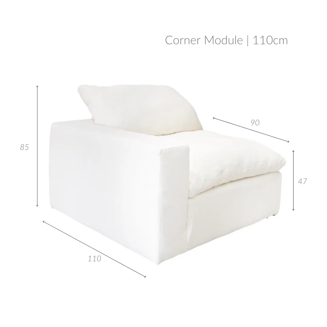 Laguna Linen Corner Module | 110cm