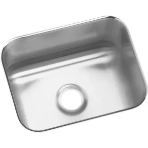 Lustertone Classic 11.75" x 14.5" x 7" Stainless Steel Single-Basin Undermount Bar Sink