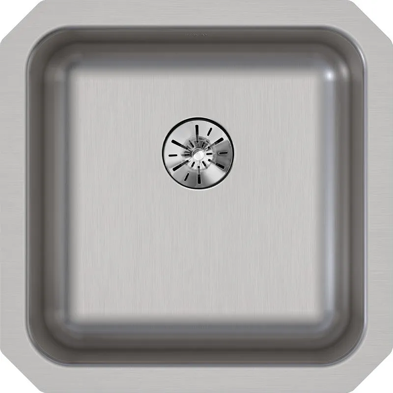 Lustertone Classic 16.5" x 16.5" x 6.88" Stainless Steel Single-Basin Undermount Kitchen Sink