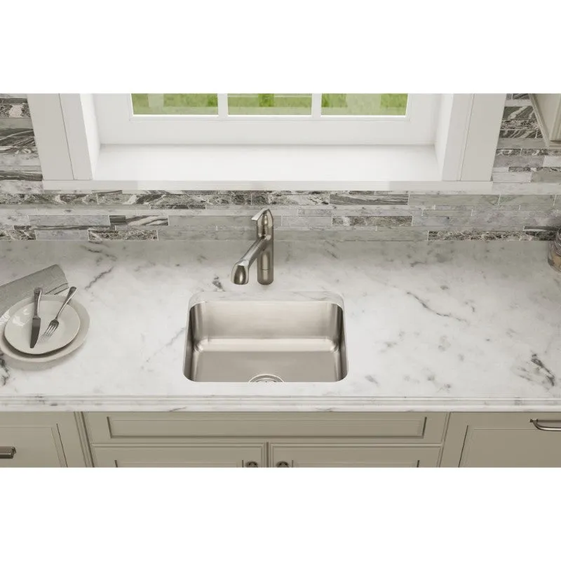 Lustertone Classic 16.5" x 20.5" x 7.88" Stainless Steel Single-Basin Undermount Kitchen Sink