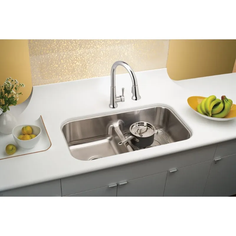 Lustertone Classic 18.13" x 32.5" x 8" Stainless Steel Double-Basin Undermount Kitchen Sink