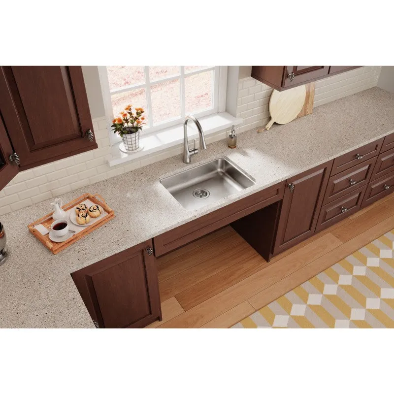 Lustertone Classic 18.25" x 23.5" x 5.38" Stainless Steel Single-Basin Undermount Kitchen Sink