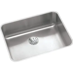 Lustertone Classic 18.25" x 23.5" x 9.5" Stainless Steel Single-Basin Undermount Kitchen Sink