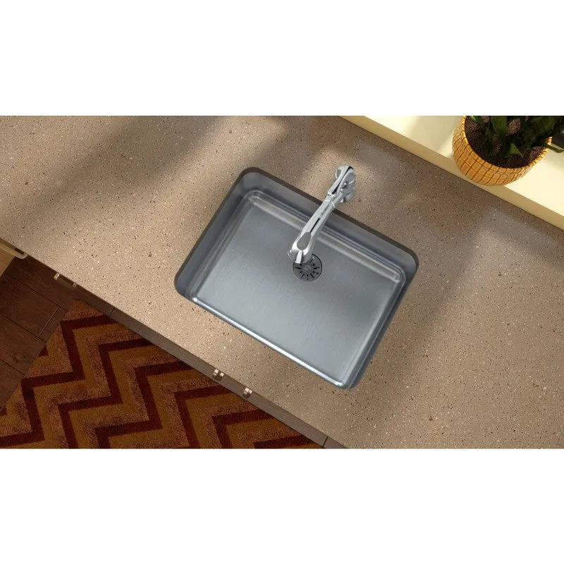 Lustertone Classic 18.25" x 23.5" x 9.5" Stainless Steel Single-Basin Undermount Kitchen Sink