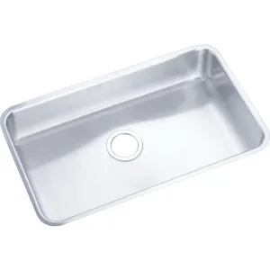 Lustertone Classic 18.25" x 30.5" x 4.38" Stainless Steel Single-Basin Undermount Kitchen Sink