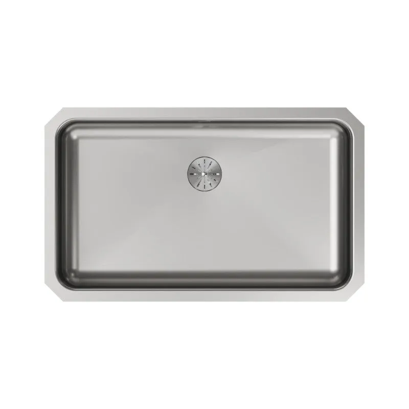 Lustertone Classic 18.25" x 30.5" x 6.88" Stainless Steel Single-Basin Undermount Kitchen Sink