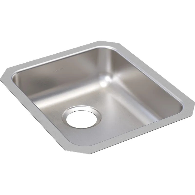 Lustertone Classic 18.5" x 16" x 5.38" Stainless Steel Single-Basin Undermount Kitchen Sink