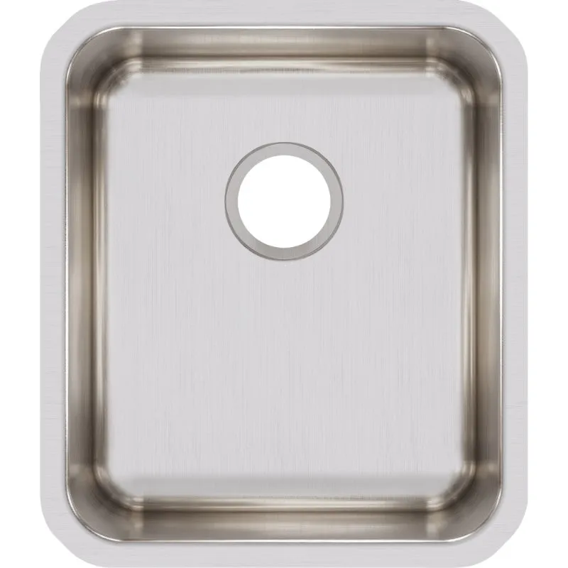 Lustertone Classic 18.5" x 16" x 7.88" Stainless Steel Single-Basin Undermount Kitchen Sink