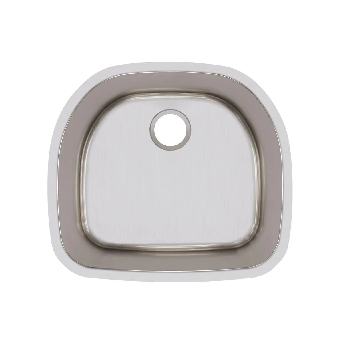 Lustertone Classic 23.63" x 21.25" x 10" Single-Basin Undermount Kitchen Sink in Lustrous Satin