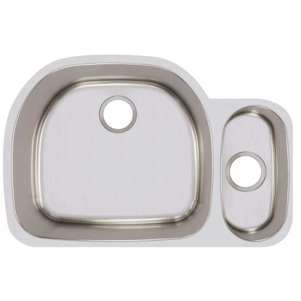 Lustertone Classic 31.5" x 21.13" x 10" Double-Basin Undermount Kitchen Sink in Lustrous Satin