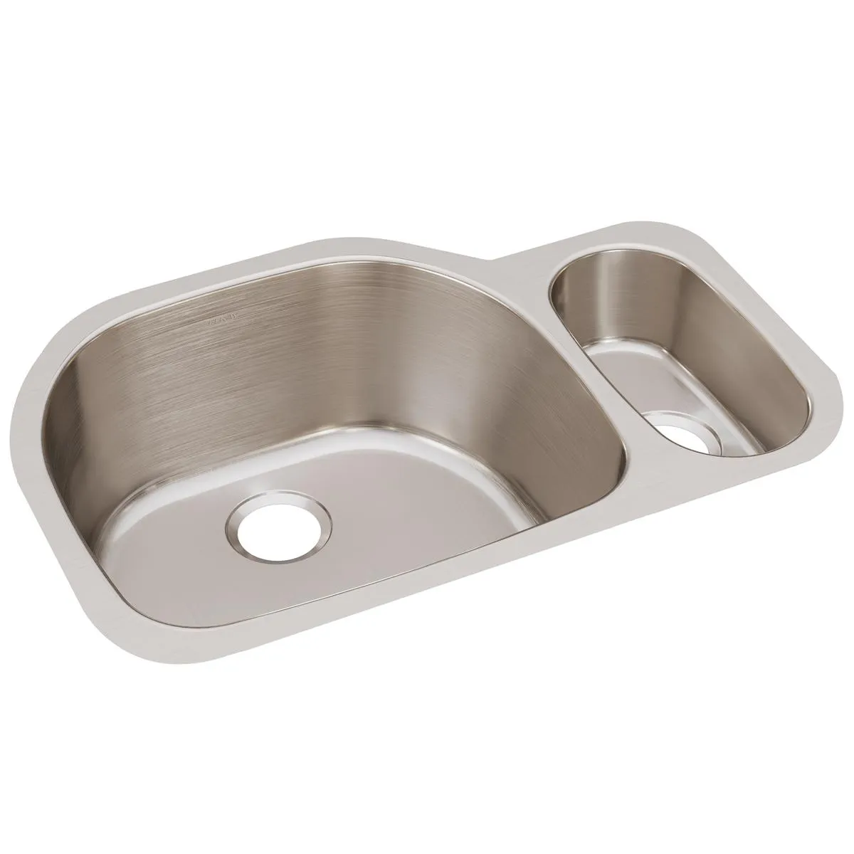 Lustertone Classic 31.5" x 21.13" x 10" Double-Basin Undermount Kitchen Sink in Lustrous Satin