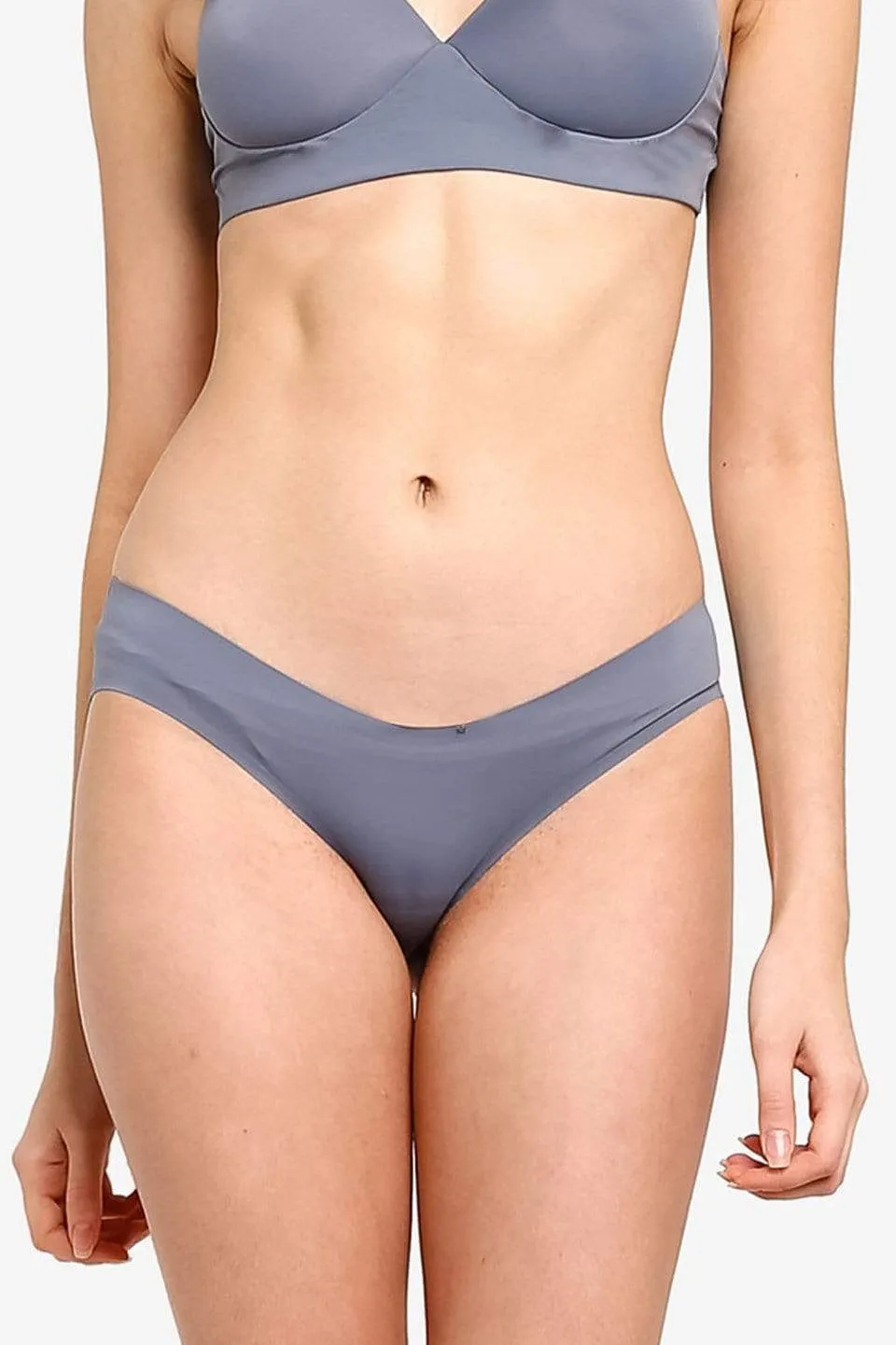 Madelaine Microfibre Low Waist Maternity Panties Grey