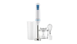 Mellerware Stick Blender With Attachments Stainless Steel White Single Speed 500 W Robot 500 Inox