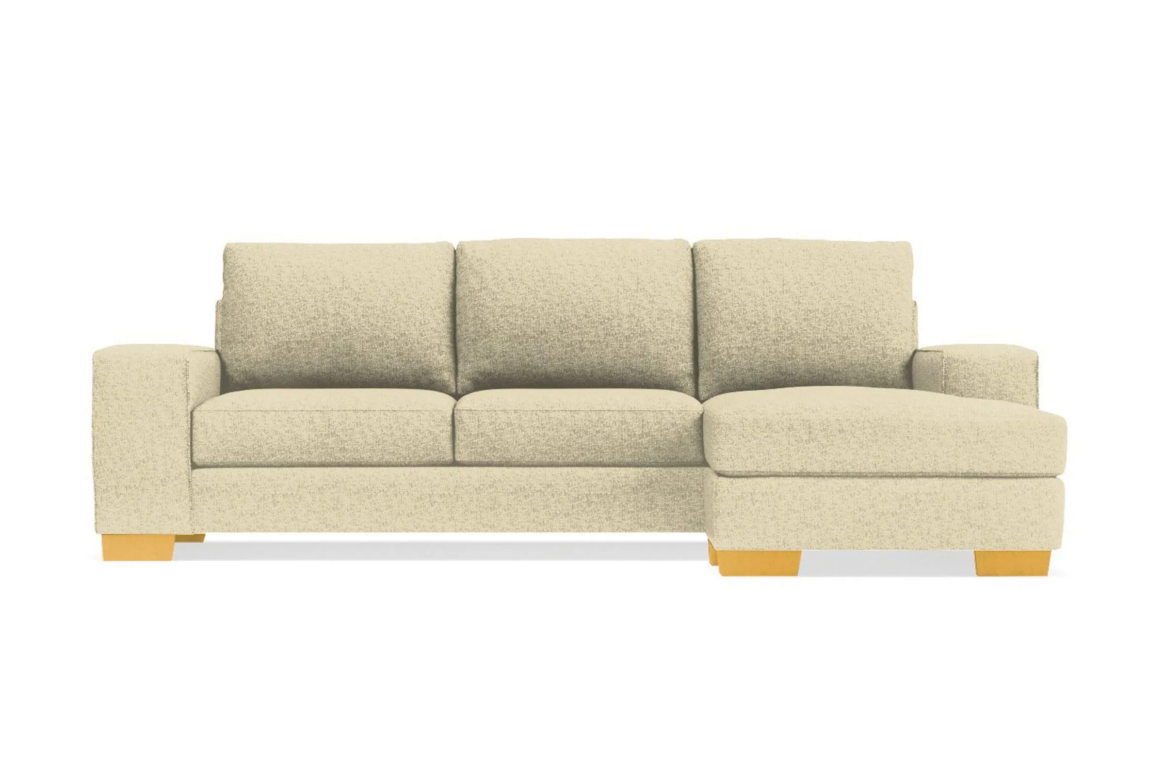 Melrose Reversible Chaise Sleeper Sofa Bed :: Leg Finish: Natural / Sleeper Option: Deluxe Innerspring Mattress