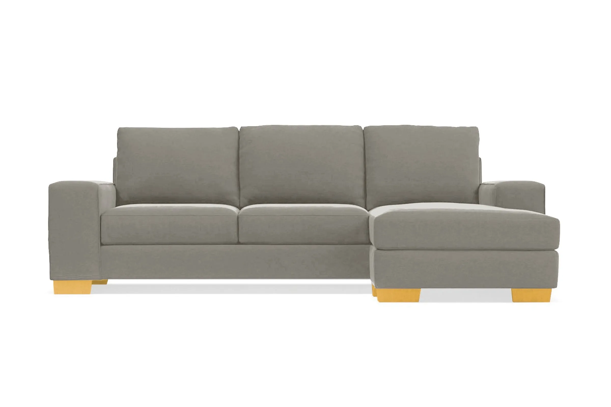 Melrose Reversible Chaise Sleeper Sofa Bed :: Leg Finish: Natural / Sleeper Option: Deluxe Innerspring Mattress