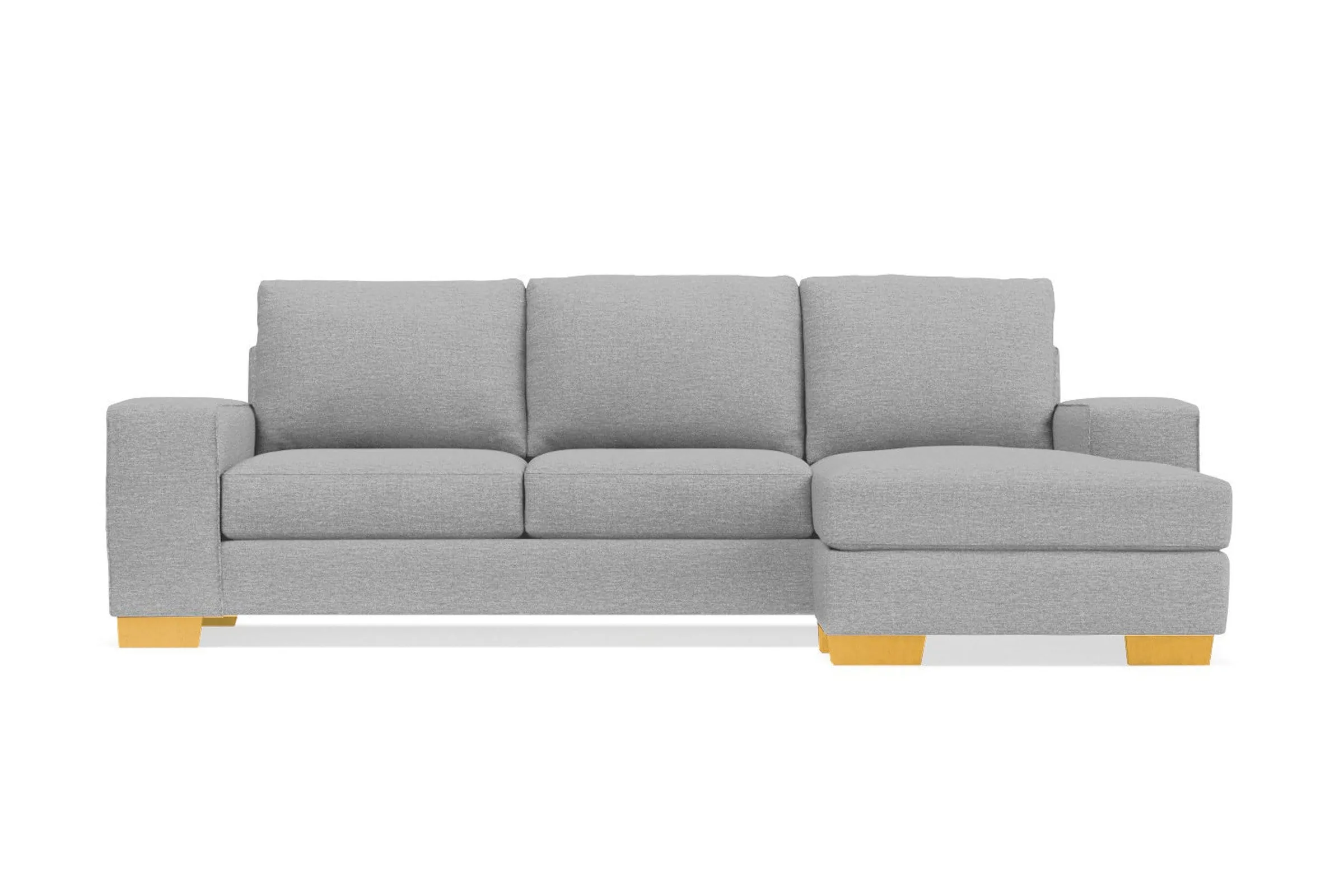 Melrose Reversible Chaise Sleeper Sofa Bed :: Leg Finish: Natural / Sleeper Option: Deluxe Innerspring Mattress