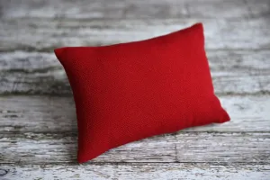 Mini Pillow with Cover - Textured - Red