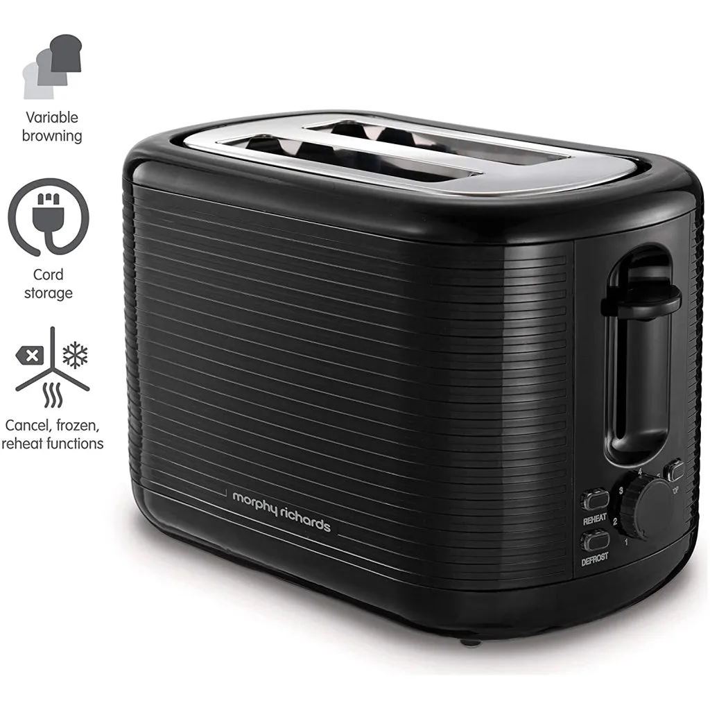 Morphy Richards Arc 2 Slice Black Toaster | 228398