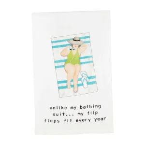 Mud Pie Pool Ladies Hand Towel - Bathing Suit