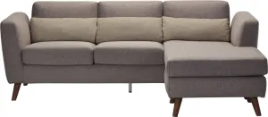 Nano Sectional W/ Reversable Chaise Grey