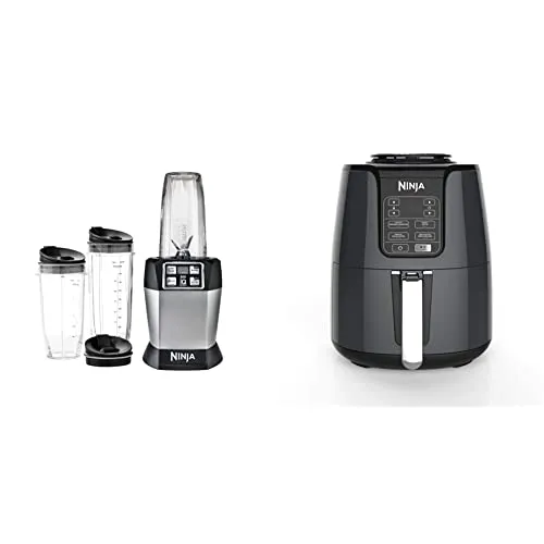 Ninja BL450C, Nutri Pro Personal Blender For Juices, Shakes & Smoothies, 18 and 24 Oz cups, Black/Silver, 900W (Canadian Version)