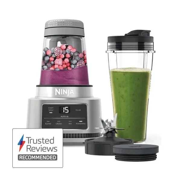 Ninja CB100UK 2-in-1 Foodi Power Nutri Blender with Auto-iQ - Silver