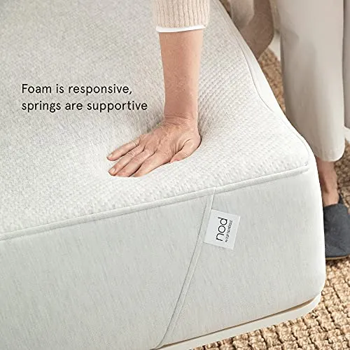 Nod Hybrid by Tuft & Needle Twin Mattress, Plush Memory Foam and Innerspring Bed in a Box with Breathable Support, 100-Night Sleep Trial, 10-Year Limited Warranty