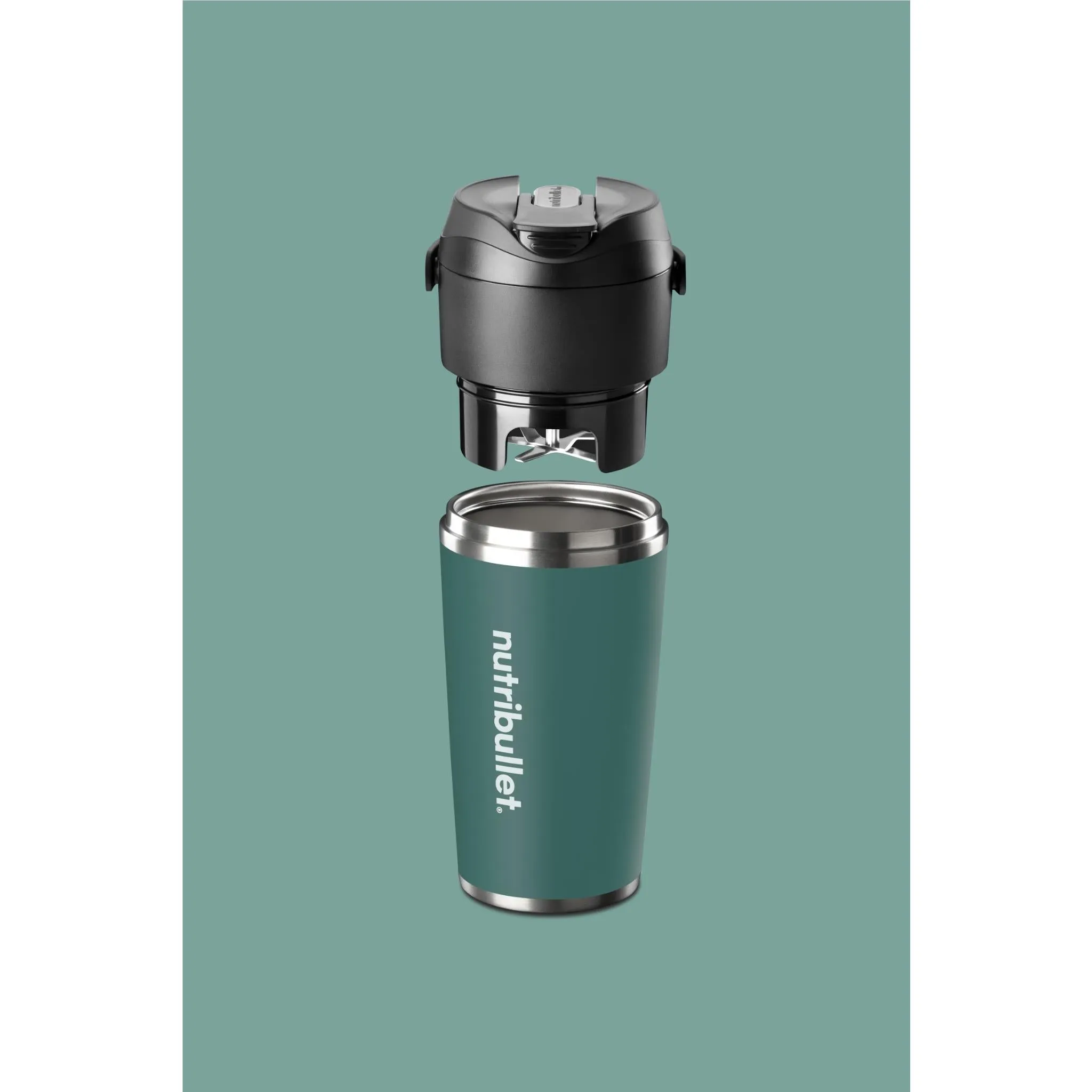 NutriBullet Flip Stainless Steel Portable Blender (Eucalyptus)