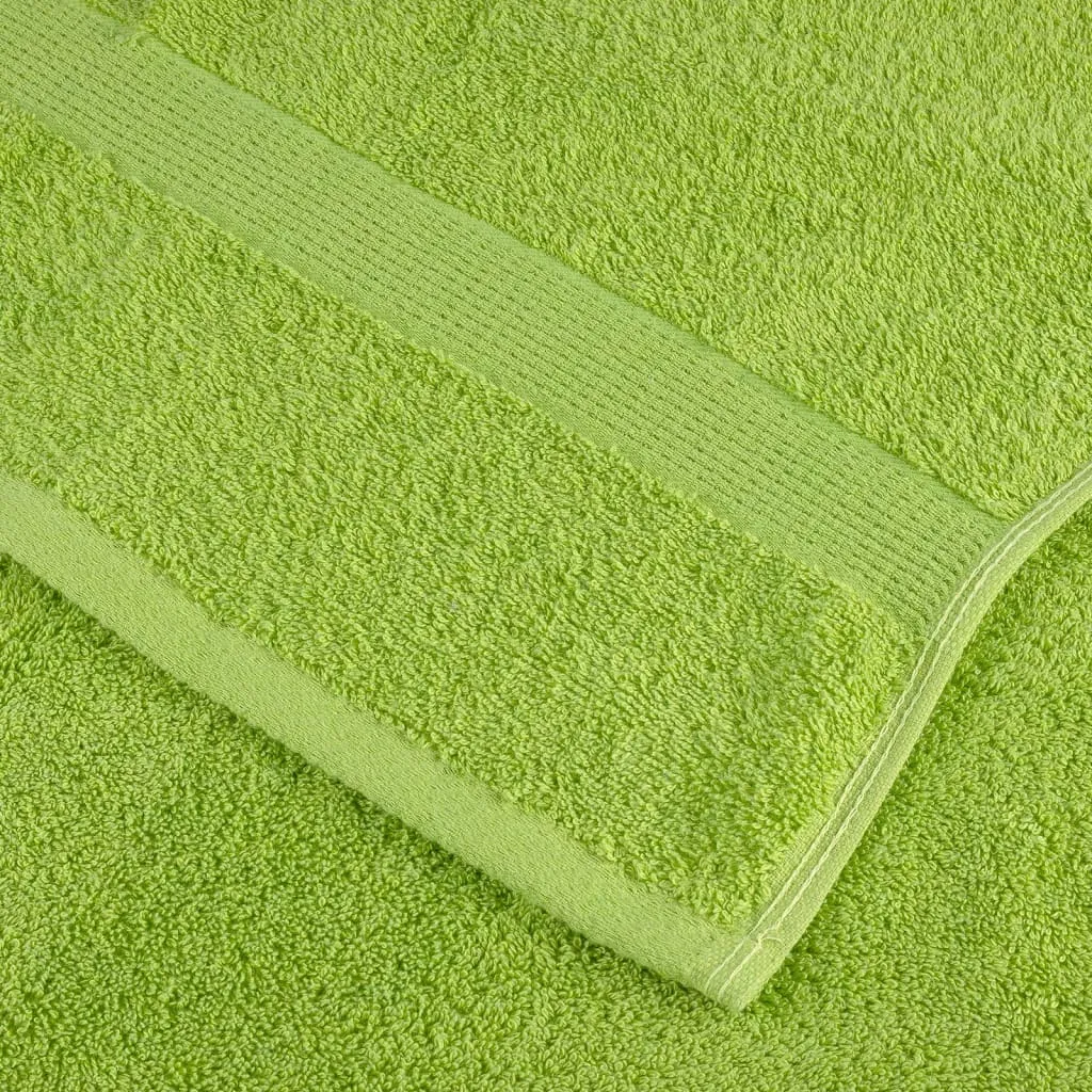 Premium Towels 2 pcs Apple Green 100x200 cm 600 gsm 100% Cotton