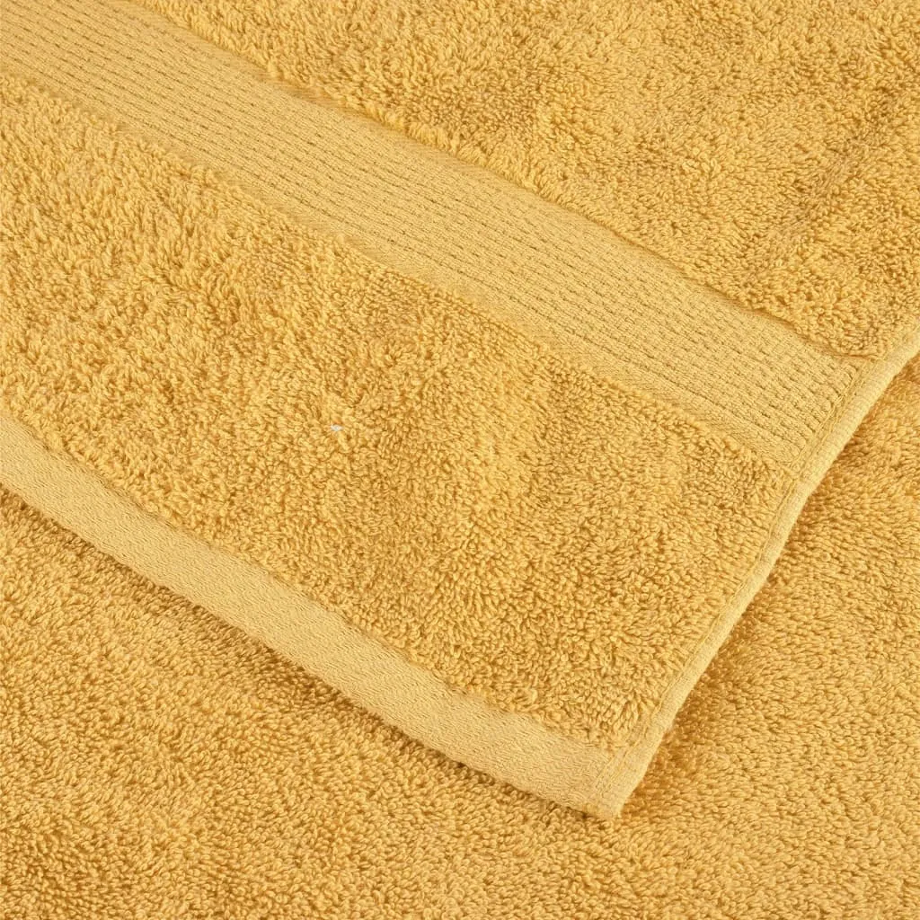 Premium Washcloths 4pcs Gold 30x30cm 600gsm 100% Cotton