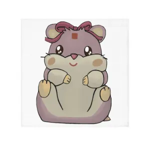 Purple Hamster Face Towel