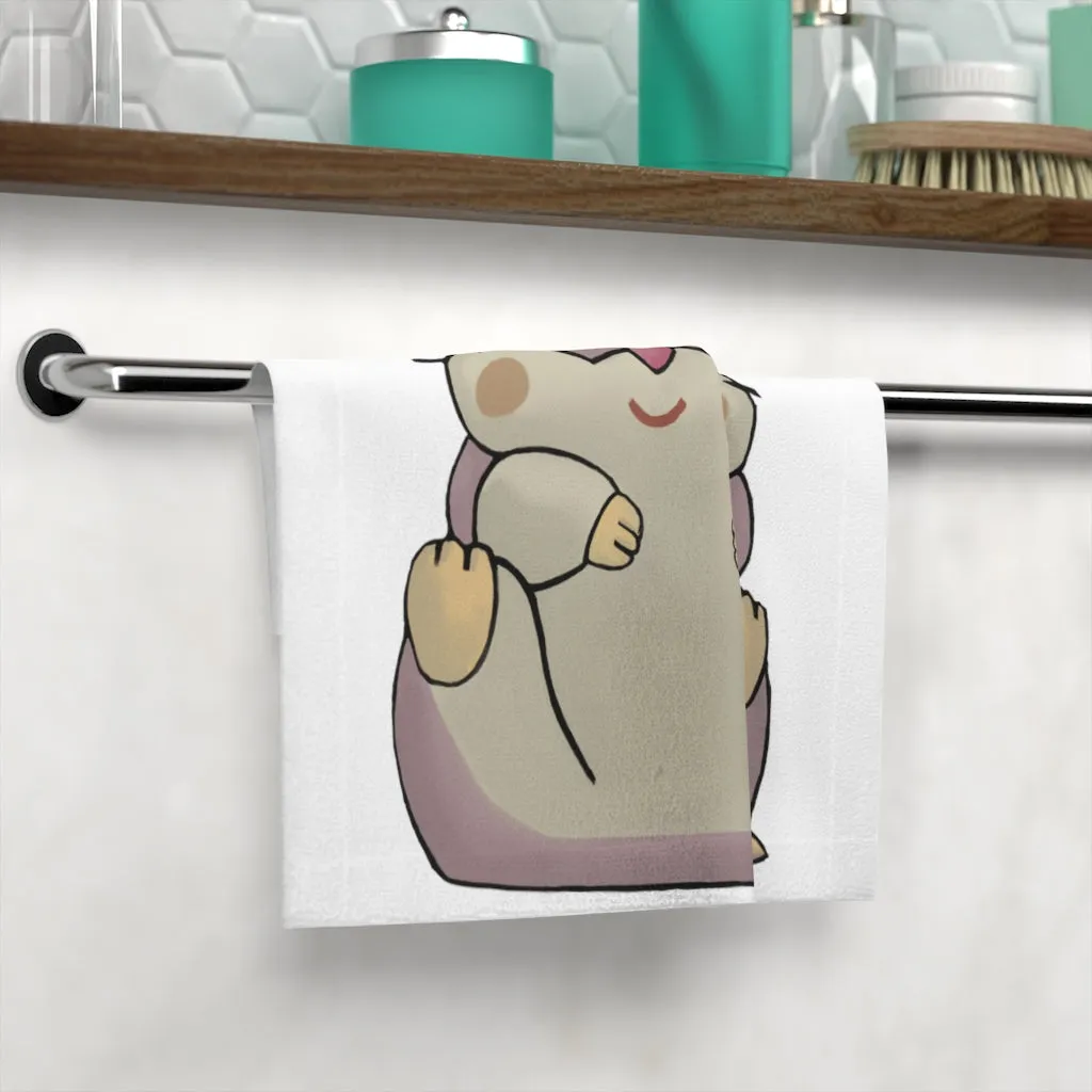 Purple Hamster Face Towel