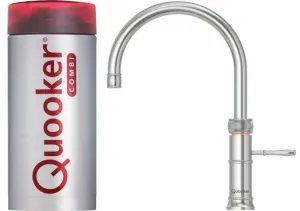 Quooker Classic Fusion Round COMBI 2.2 Stainless Steel 3 in 1 Boiling Water Tap with 7 Liters Tank