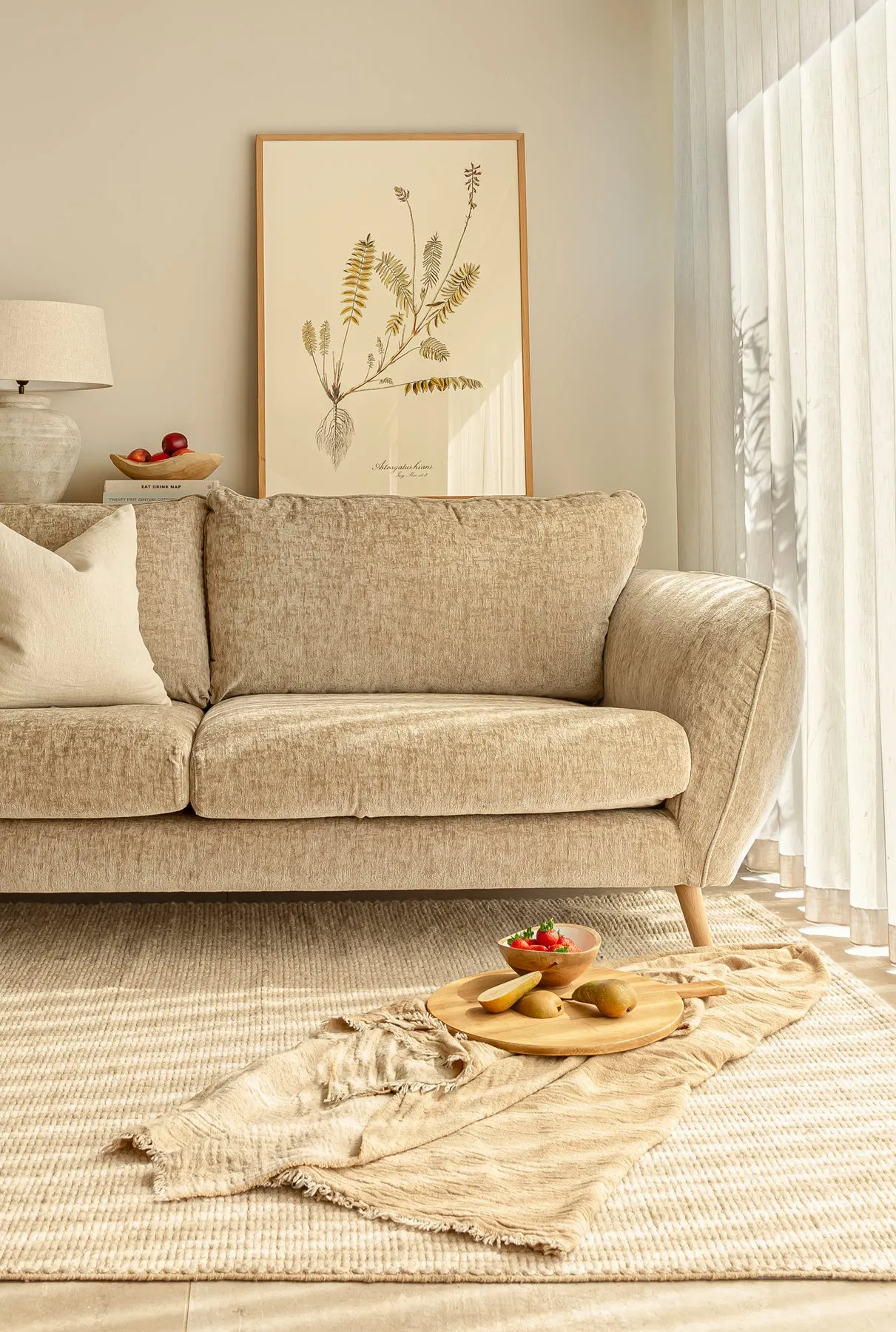 Saintbury 3 Seater Sofa - POPPY