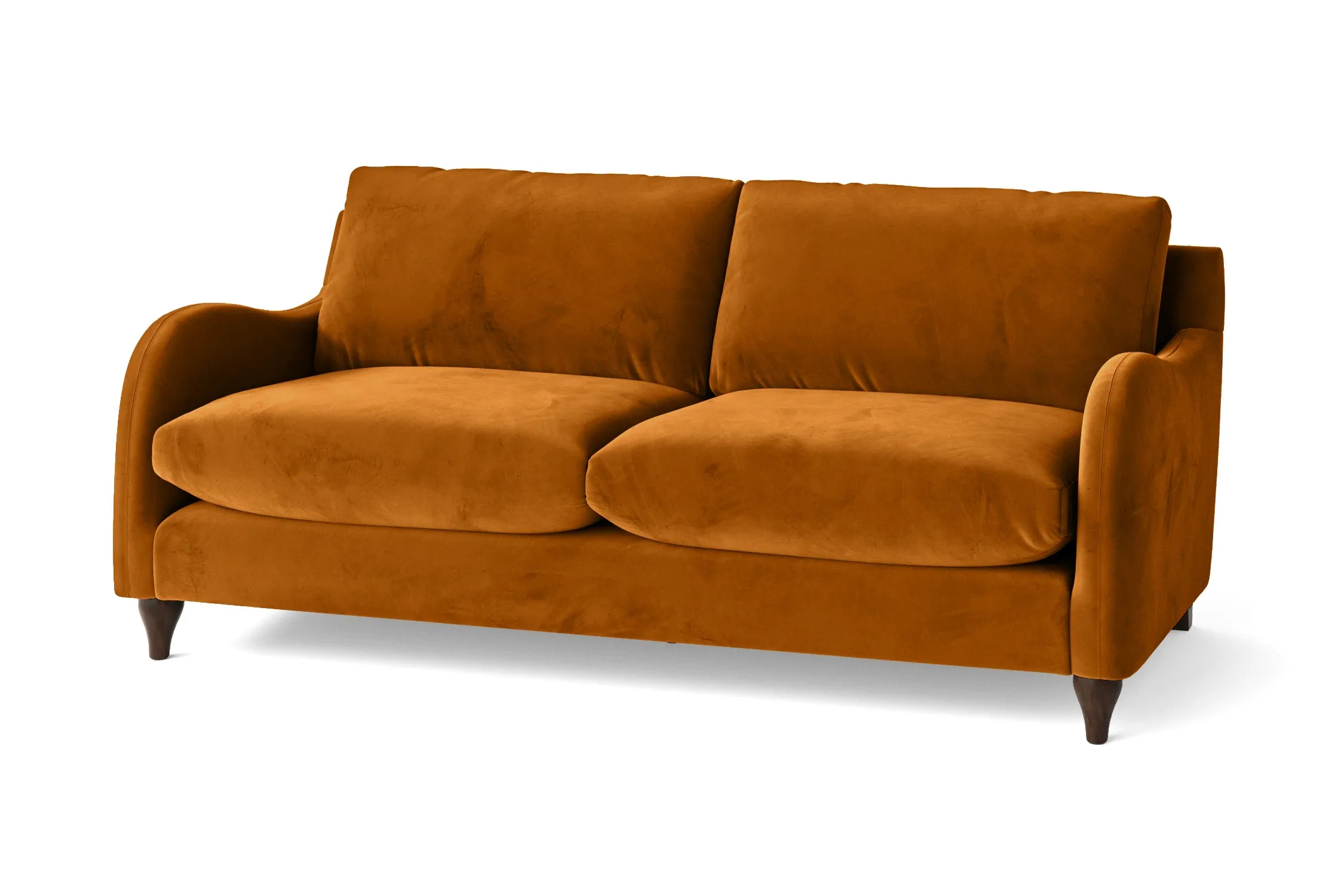 Sallisaw 3 Seater Sofa Gold Velvet